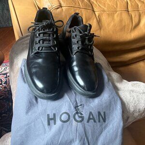 Authentic Hogan Interactive Men’s Black Leather Sneakers — Luxury Italian Design